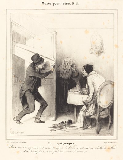 Väärinkäsitys - Olet väärässä... mene... helvettiin... tekijältä Honoré Daumier