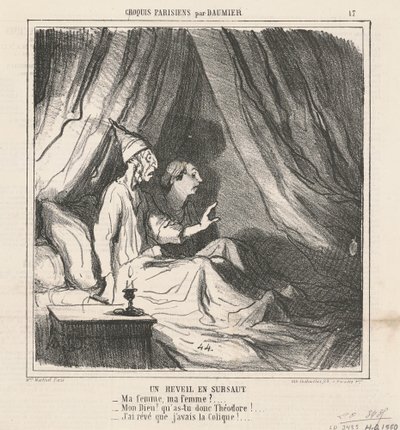 Äkillinen herääminen tekijältä Honoré Daumier