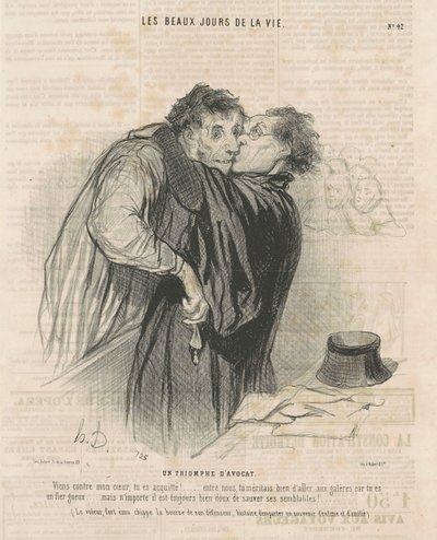 Asianajajan voitto tekijältä Honoré Daumier