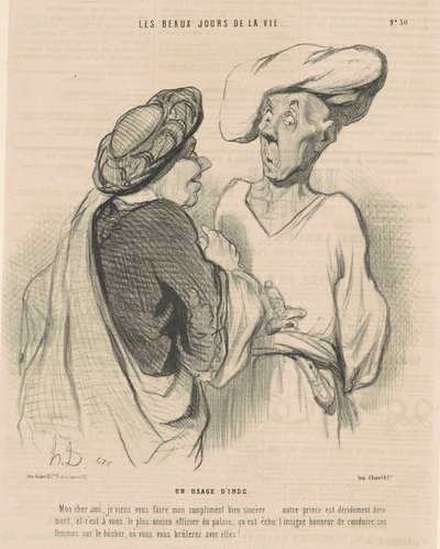 Intiasta peräisin oleva tapa tekijältä Honoré Daumier