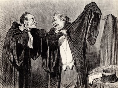 Kollegoiden alla, 1845-1848. tekijältä Honoré Daumier