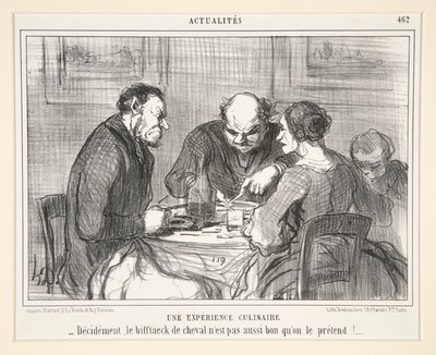Kulinaarinen kokemus: Hevospihvi n tekijältä Honoré Daumier