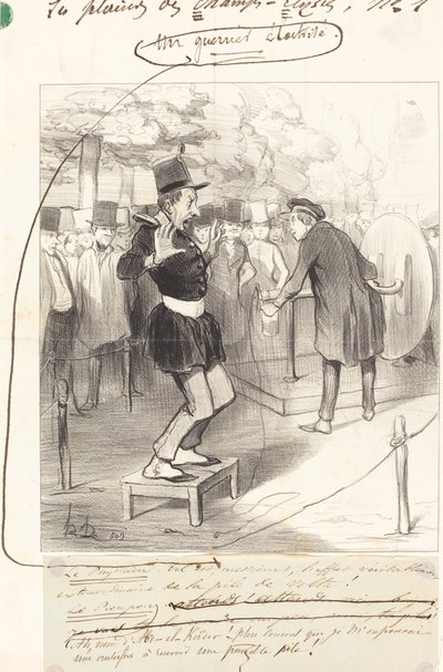 Sähköistetty soturi tekijältä Honoré Daumier