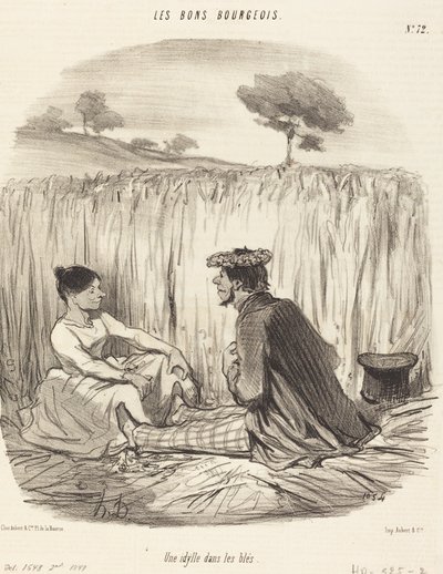 Idylli vehnässä tekijältä Honoré Daumier