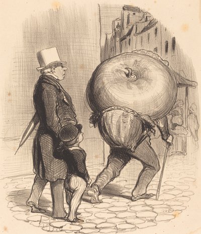 Kasvitieteen oppitunti tekijältä Honoré Daumier