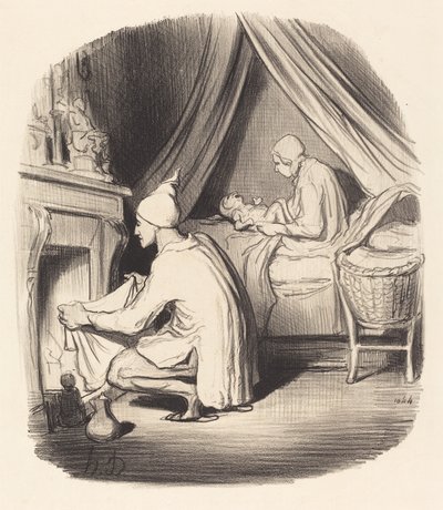 Levoton yö tekijältä Honoré Daumier