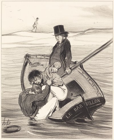 Kapina laivalla tekijältä Honoré Daumier