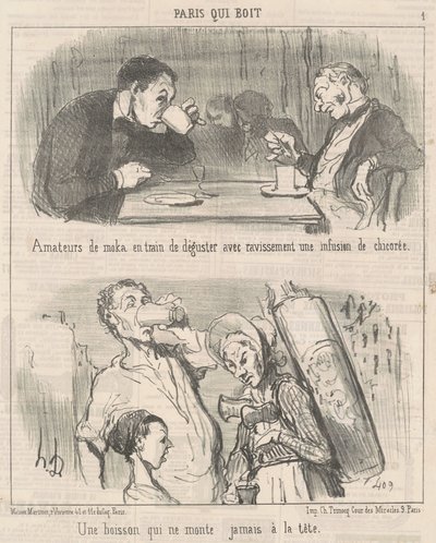 Juoma, joka ei koskaan mene päähän tekijältä Honoré Daumier