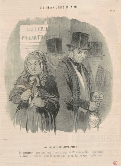 Hyväntekeväinen lotto tekijältä Honoré Daumier