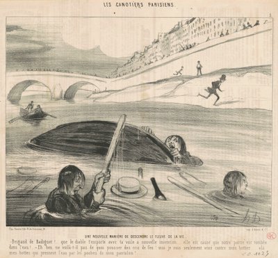 Uusi tapa laskeutua elämän jokeen tekijältä Honoré Daumier