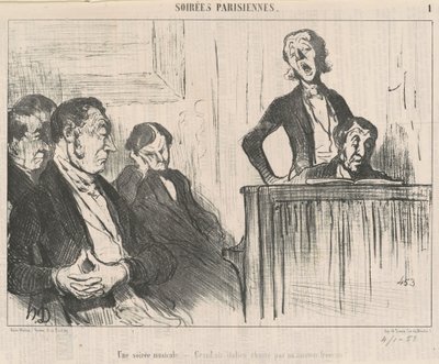 Musiikki-ilta tekijältä Honoré Daumier