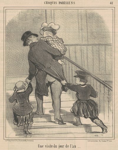 Uudenvuodenpäivän vierailu tekijältä Honoré Daumier