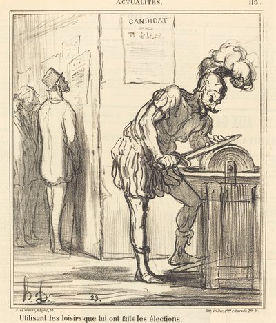 Vapaa-ajan käyttäminen... tekijältä Honoré Daumier