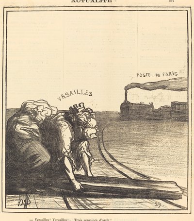 Versalles!... Tres setmanes de descans!finlandès tekijältä Honoré Daumier