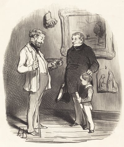Noniin, pikkuiseni... jos hänellä ei ole tarpeeksi varoja... tekijältä Honoré Daumier