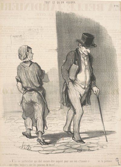 Tässä on yksi henkilö, jonka täytyy olla huolissaan... tekijältä Honoré Daumier