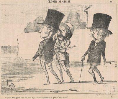 No, ihmisillä on... helvetin tapa... tekijältä Honoré Daumier