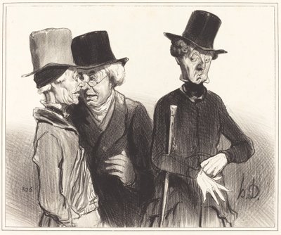 Täällä on! sinusta tuli eläkeläinen, minusta lääkäri, hänestä... tekijältä Honoré Daumier