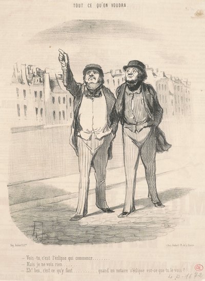 Näetkö, se on pimennys, joka alkaa... tekijältä Honoré Daumier