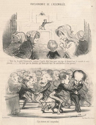 Näetkö sen pienen estancelinin kun hän puhuu... tekijältä Honoré Daumier