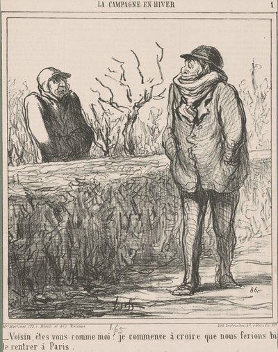 Naapuri, oletko kuten minä? ... tekijältä Honoré Daumier