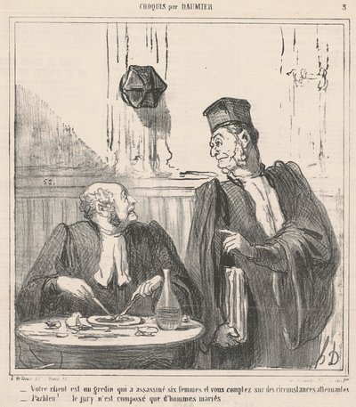 Asiakkaasi on roisto... tekijältä Honoré Daumier