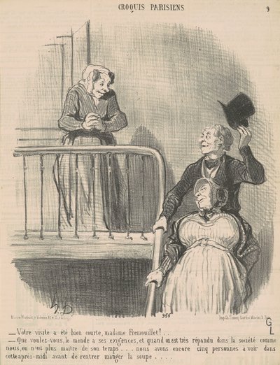 La teva visita va ser molt curta... finlandès tekijältä Honoré Daumier