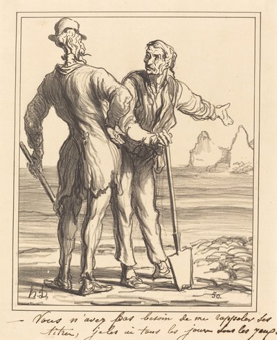 Sinun ei tarvitse muistuttaa minua hänen nimikkeistään... tekijältä Honoré Daumier