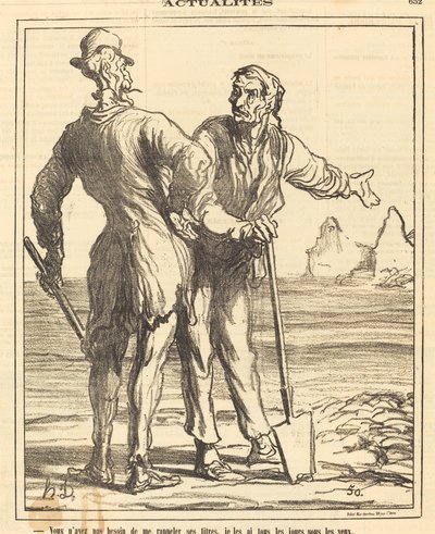 Sinun ei tarvitse muistuttaa minua hänen nimikkeistään... tekijältä Honoré Daumier