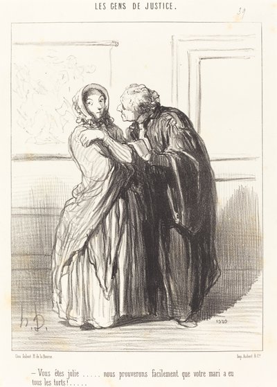 Sinä olet kaunis... tekijältä Honoré Daumier