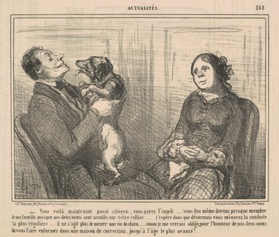 Tässä olet nyt kansalaispassi tekijältä Honoré Daumier