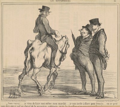 Näet... tein juuri... markkinani... tekijältä Honoré Daumier
