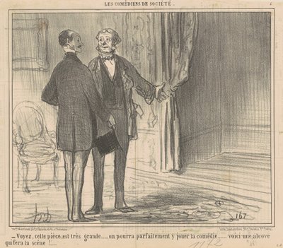Katso, tämä huone on erittäin suuri... tekijältä Honoré Daumier