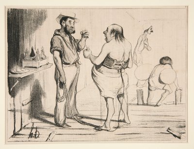 Näetkö, Bourgeois, olet juuri siinä tekijältä Honoré Daumier