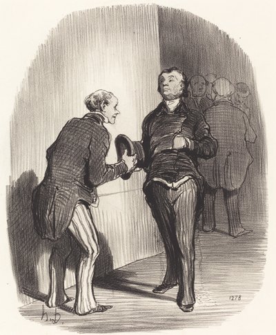 Näkymä ministerihuoneesta... tekijältä Honoré Daumier