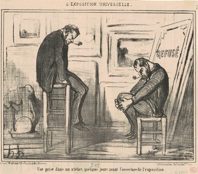 Näkymä työpajassa... tekijältä Honoré Daumier
