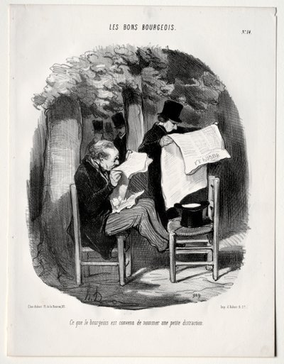 Mitä porvaristo kutsuu lieväksi häiriötekijäksi tekijältä Honoré Daumier