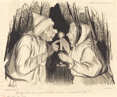 Ei mitään sellaista flunssalle... tekijältä Honoré Daumier