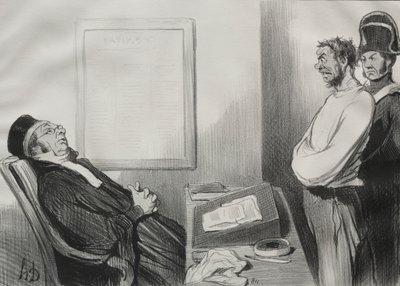 Olit nälkäinen... Se ei ole syy... tekijältä Honoré Daumier