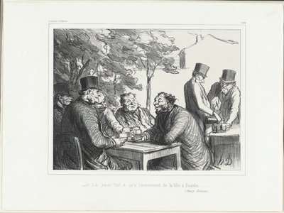 "- En ole koskaan nauranut niin paljon kuin Bourdinin tyttären hautajaisissa......." (Henri Monnier), levy 303 teoksesta Souvenirs d