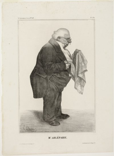 Mr. Arlépaire.., levy 280 sarjasta Célébrités de la Caricature tekijältä Honoré Victorin Daumier