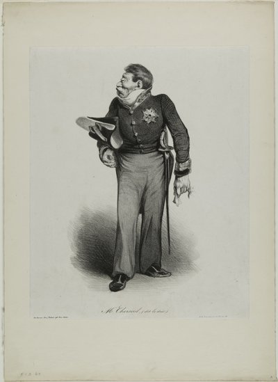 Herra Choiseul (nimeltään le Duc), levy 502. tekijältä Honoré Victorin Daumier