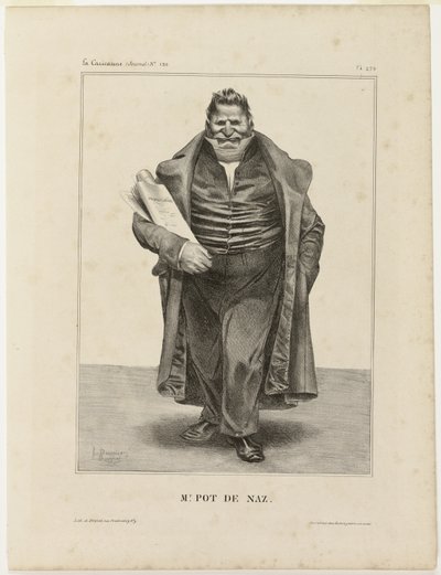 Mr. Pot De Naz..., levy 270 sarjasta Sarjakuvajulkkikset tekijältä Honoré Victorin Daumier