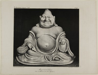 Kiinalainen posliinihahmo (peräisin Charles Philiponin yksityiskokoelmasta), lautanen 416. tekijältä Honoré Victorin Daumier