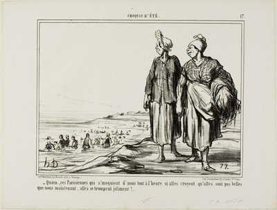 Quien...nuo pariisilaiset naiset, jotka pilkkaavat meitä! tekijältä Honoré Victorin Daumier