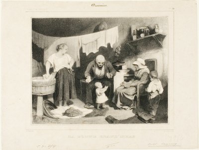 Hyvä isoäiti, levy 55 tekijältä Honoré Victorin Daumier