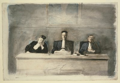 Kolme tuomaria tekijältä Honoré Victorin Daumier