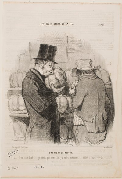 Melonien tuntija tekijältä Honoré Daumier