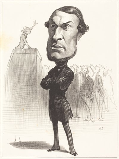 Achille Fould tekijältä Honoré Daumier