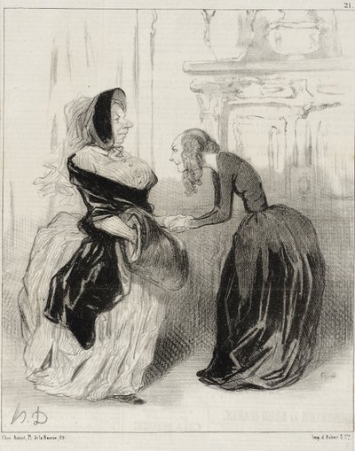 Hyvästi, rakas Florani... älkää unohtako... tekijältä Honoré Daumier